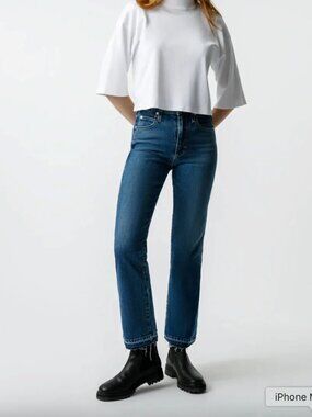 AMO Bella Crop Jeans (Crush) - Size 27